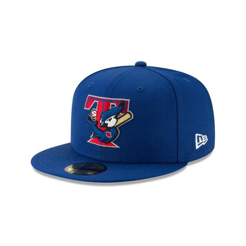 MLB Toronto Blue Jays Cooperstown Logo Pack 59Fifty Fitted (PJL0687) - Blue New Era Caps